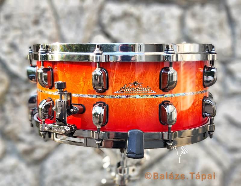 RARE Tama Starclassic EXOTIX  Red viking snare image 1
