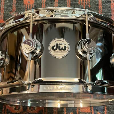 DW Collector's Series Brass 6.5 x 14 inch Snare Drum - Black Nickel image 1