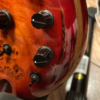 Ibanez SRMS805 Bass Workshop Multi-Scale Soundgear 2018 - Present - 2 Color Sunburst image 5