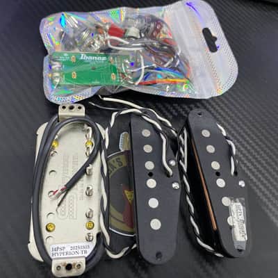 Seymour Duncan Custom Shop Hyperion H-S-S Set W/ Ibanez AZ Dynamic Switch 9 Channels | Ibanez Premium AZ26P1-BK Stock Pickup | Rare unit! | image 4
