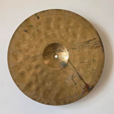 Vintage 13" Unstamped Hi Hat Pair Deep Hammering Small Hole 1023g 1004g image 3