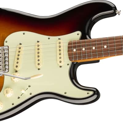 Fender Vintera '60s Stratocaster Guitar Pau Ferro Fingerboard, 3-Color Sunburst w/ Deluxe Gig Bag image 2