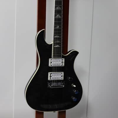 B.C. Rich USA Custom Eagle Archtop Supreme - Trans Black image 7