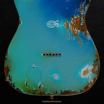 Fender Telecaster Nashville Deluxe Series Seafoam Green Aged Relic image 6
