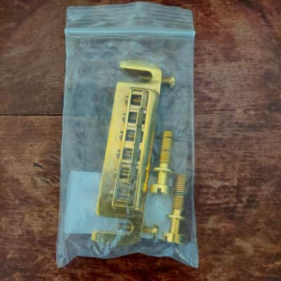 Leo Quan Badass Wraparound Guitar Bridge with SAE Locking Studs GOLD (USED) "Made In Germany" image 7