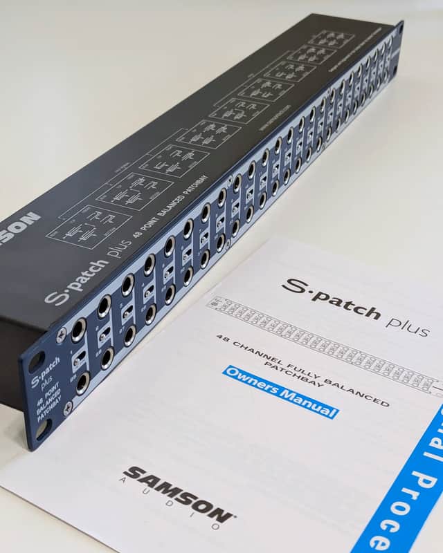 Samson S-Patch Plus 48-Point Audio Patchbay - Blue image 1