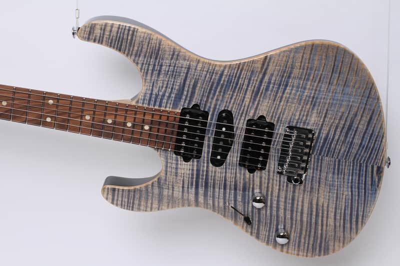 Suhr Modern Pro LEFTY in Trans Denim Slate with Gotoh 510 Bridge, Suhr Gig Bag & Signed by John Suhr image 1