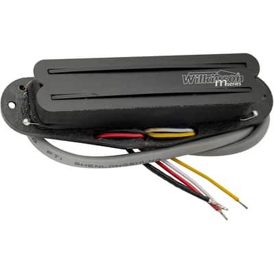 Wilkinson Neck Low Gauss Black Hot Rail Ceramic Single Coil Sized Humbucker Pickup for Strat Electric Guitar image 4