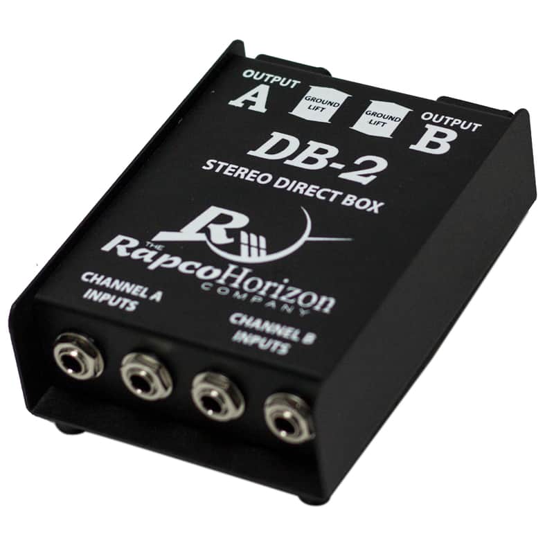 Rapco DB-2 Stereo 2 Channel Passive Direct Box image 1