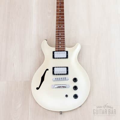 2001 Hamer USA Artist Semi-Hollow Guitar Silver Sparkle w/ Seymour Duncan '59 SH-1, Case image 2