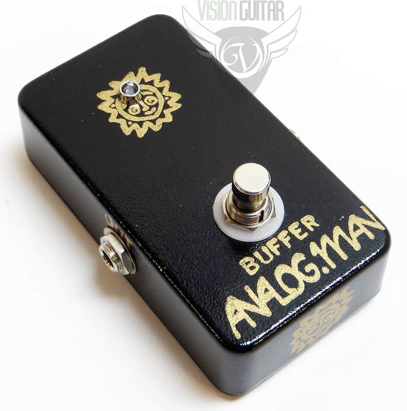 Analog Man Buffer Pedal - Upgrades: On/Off Switch, 9v & Battery