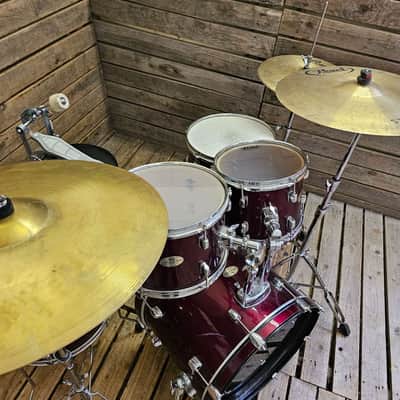 Drum Kit Pearl Forum Compact, Red Complete USED! RKWRR110526 image 4