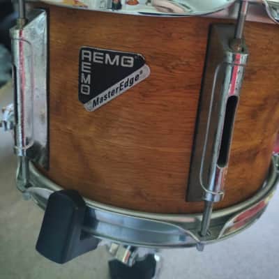 Incredibly Rare! Remo MasterEdge Snare Drum 10x6 (90's) - Natural/Wood (Including Snare Stand) image 2