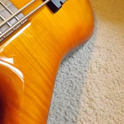 Early version Spector Euro 5 LX bass guitar flamed maple 5 string made in Czech Republic Make Offer! image 24