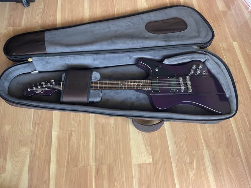 Spider Hardrock Series Electric Guitar Purple Sparkle Dual Humbuckers w/ Hard Case image 1