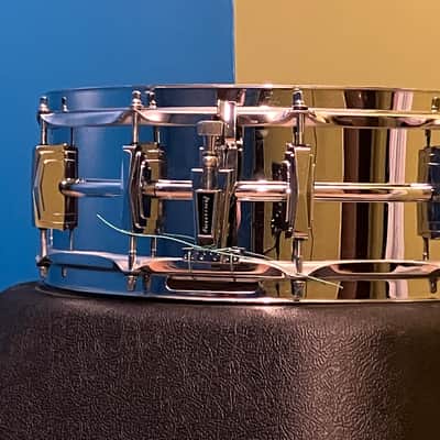 Ludwig, 1970, BO1 “Cut Badge”, Chrome Over Brass, 5” x 14” Snare Drum image 4