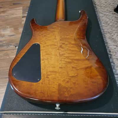 1991 Hamer USA Chaparral 4 String Bass Guitar Beautiful Honey Quilt Top/Back W/OHSC 8.5 Pounds image 17