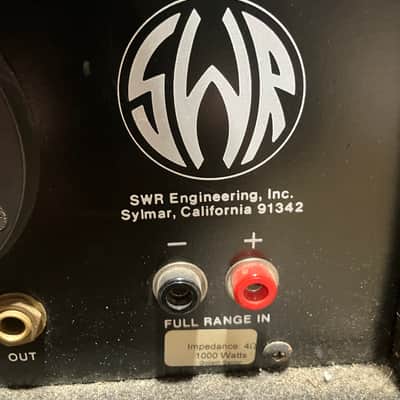 SWR Goliath 610 Bass Cab Cabinet Pre-Fender 1998 Ampeg SVT-VR Grill Cloth image 2
