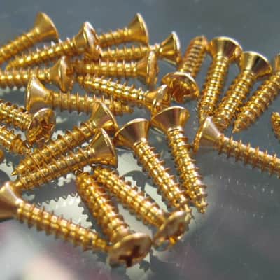 Fender USA Pickguard Screws GOLD 0994924000 image 2