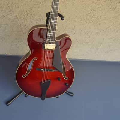 Peerless Leela (16" Cremona) 40th anniversary model Ruby Sunburst, one of 50 made image 14