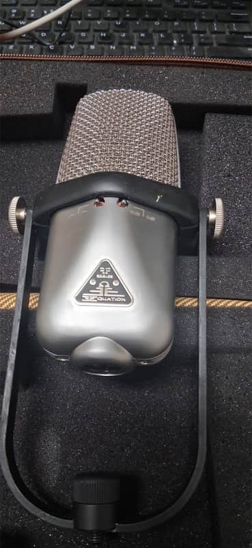 Equation Audio F.20 SE Microphone with pop screen 2012 - Brushed Stainless Steel image 1