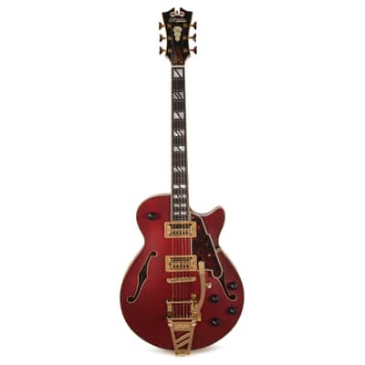 D'Angelico Deluxe Bobby Weir 3 Semi-Hollow Satin Trans Wine image 4