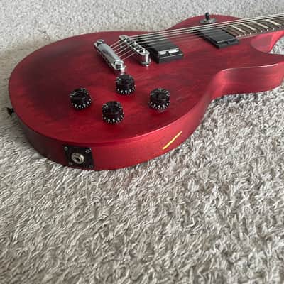 Gibson USA LPJ Les Paul 2013 HH Cherry Satin Red Electric Guitar + Gig Bag image 3