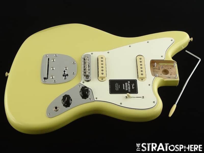 Fender Player II Jaguar Series LOADED BODY, Alnico 5 & 2 Guitar Hialeah Yellow image 1
