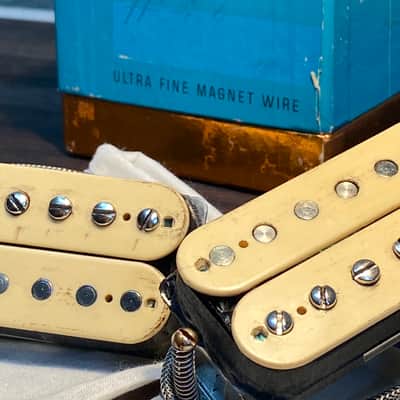General Vintage Tone  1958 - 1959 PAF humbucker set for Les Paul Holy grail Belden & Corona wire US image 10