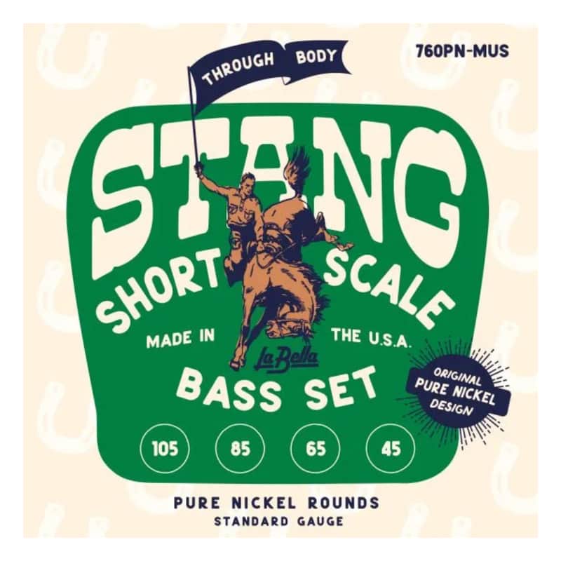 La Bella 45-105 Stang Pure Nickel Bass Strings, Short Scale image 1