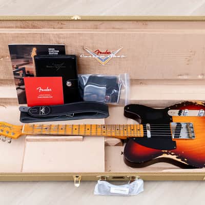 Fender Custom Shop 1952 Telecaster Heavy Relic Big U Neck Sunburst w/ '51 Nocaster Pickups image 17
