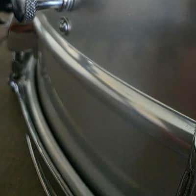 Ludwig No. 404 Acrolite 5x14" 8-Lug Aluminum Snare Drum with Keystone Badge July 1969 - Matte Aluminum image 12