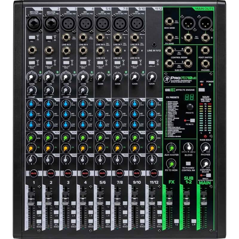 Mackie 12-Channel Professional Effects Mixer and USB image 1