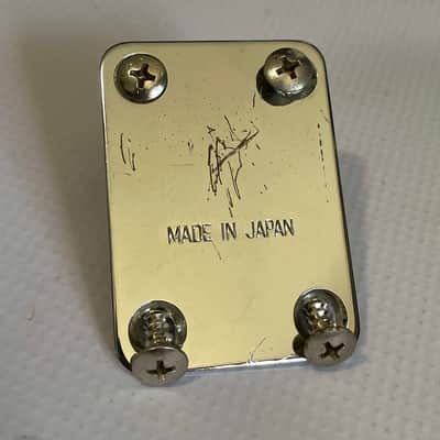 1983-84 Matsumoku Era Kramer Made in Japan Focus Model Guitar Chrome Narrow Neckplate Neck Plate & Screws image 1