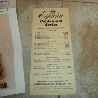 Vintage 1970 Espana Centennial Series Catalog and Price List w/ Original Envelope! image 5