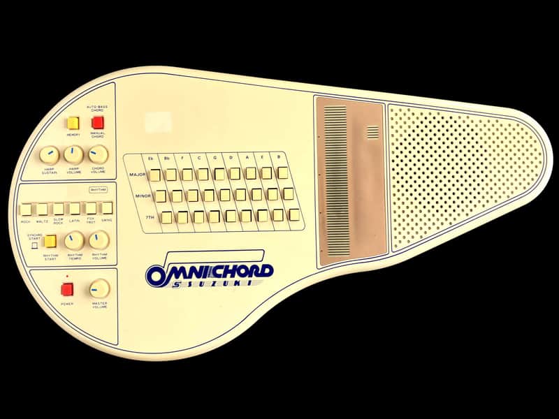 1982 Suzuki Omnichord OM-27 Mk. 2 + OVP-2 Carrying Bag Vintage Electronic Autoharp Chord Synthesizer & Analog Drum Machine Works Great! image 1