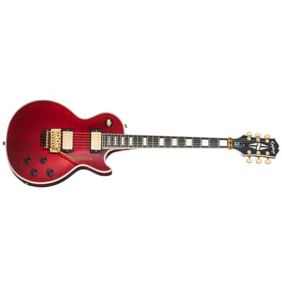 Epiphone Alex Lifeson Les Paul Custom Axcess Quilt - Ruby image 4