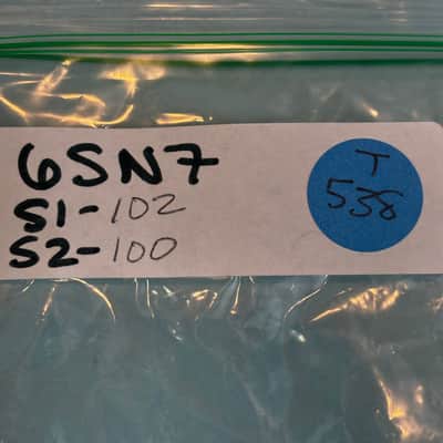 1950s RCA 6SN7GTB Vintage Black Plate USA Tube! T538 image 7