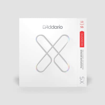 D'addario XS Medium Phosphor Bronze Coated Acoustic Strings , 13-56 image 1