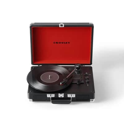Crosley CR8005F-BK Cruiser Plus Record Player with Bluetooth - Black / Red image 6