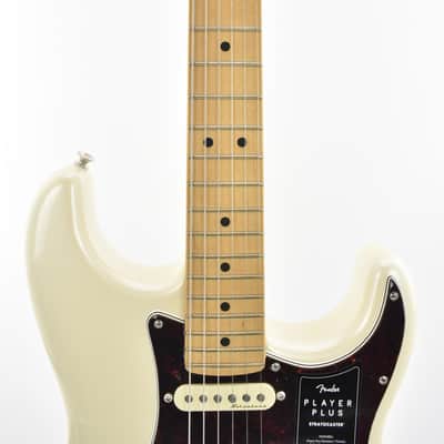 Fender Player Plus Stratocaster with Maple Fretboard 2021 - Present Olympic Pearl 3822 image 7