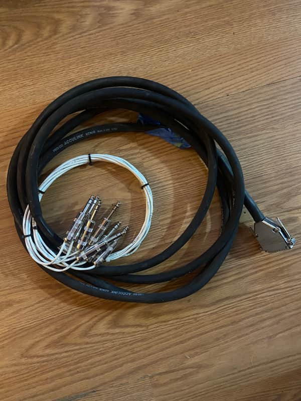 Proco Acculink ACN8 DB25 to Male TRS 8 Channel 15' Snake image 1