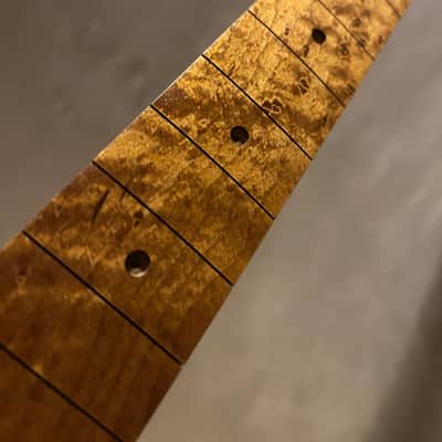 Super Rare Roasted Birdseye Strat Guitar Neck Fits Fender & Warmoth image 4