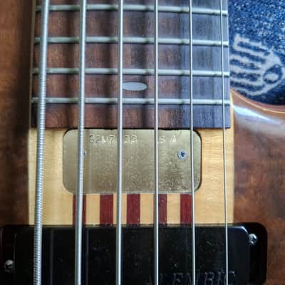 Alembic Europa 6-String Bass 1992 - Walnut Top image 14