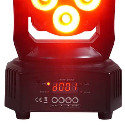 Rockville RockOn-7 40w RGBW Moving Head DMX Spot Beam Stage Club Light and Remote image 3