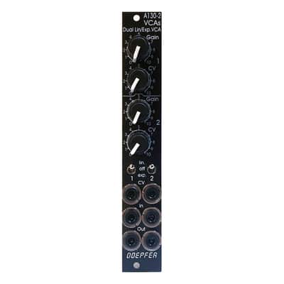Doepfer A-130-2V Dual VCA Eurorack Module (Slim) - Vintage Black image 2