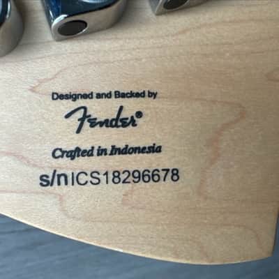 Fender Squier Affinity Stratocaster Electric Guitar Surf Green image 7