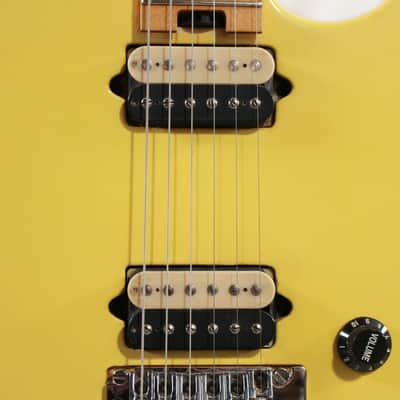 Late 90's Peavey Wolfgang Special Electric Guitar w/ Floyd Rose & D-Tuna in Yellow (Originally Ivory) image 8