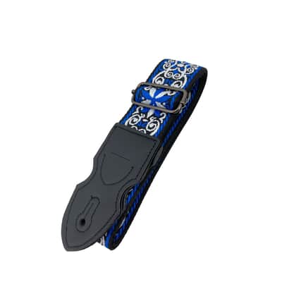 Blue Shackles Embroidered Guitar Strap - Adjustable Punk & Metal Style image 4