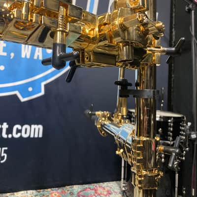 DW - 9000 Series 24k Gold-Plated Drum Rack System. Excellent! image 15